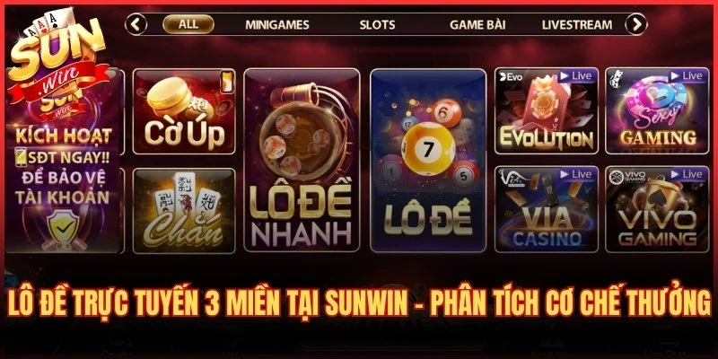 Lô Đề Trực Tuyến 3 Miền Tại Sunwin
