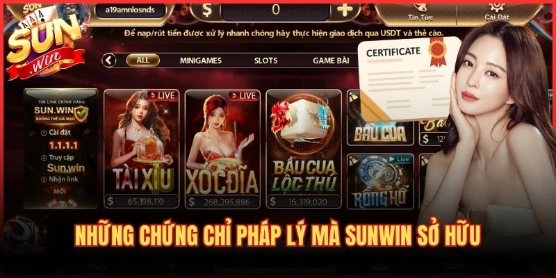 Sun Win ⚡️【Cổng Game Bài Uy Tín】Tải APK/iOS Mới Nhất – 09/2026 3 Những chứng chỉ pháp lý mà Sunwin sở hữu
